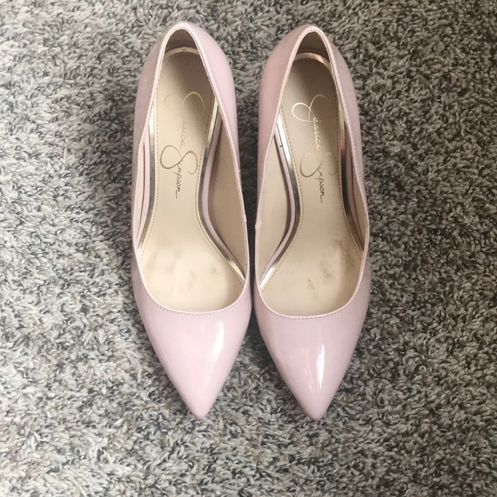 Blush color stilettos